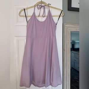 Forever 21 Halter Skater Dress - Lavender Size Medium